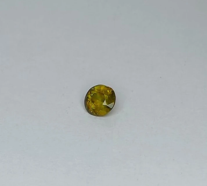 0.88ct Natural Sphene Titanite Round Cut Loose Gemstone From Madagascar — view 1